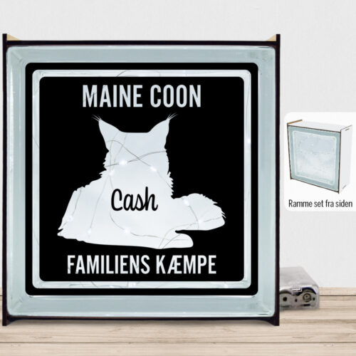 MyPets Maine Coon | Lyssten med ramme (farvet overflade)