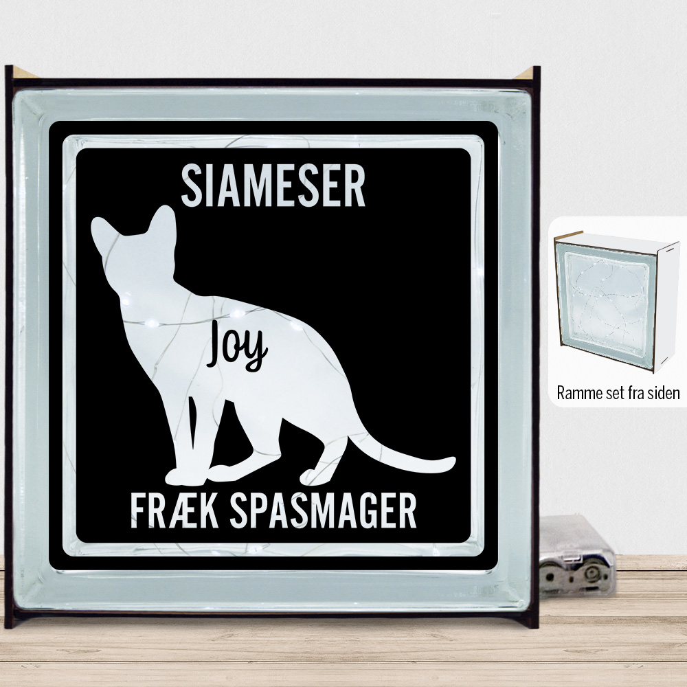 MyPets Siameser | Lyssten med ramme (farvet overflade)