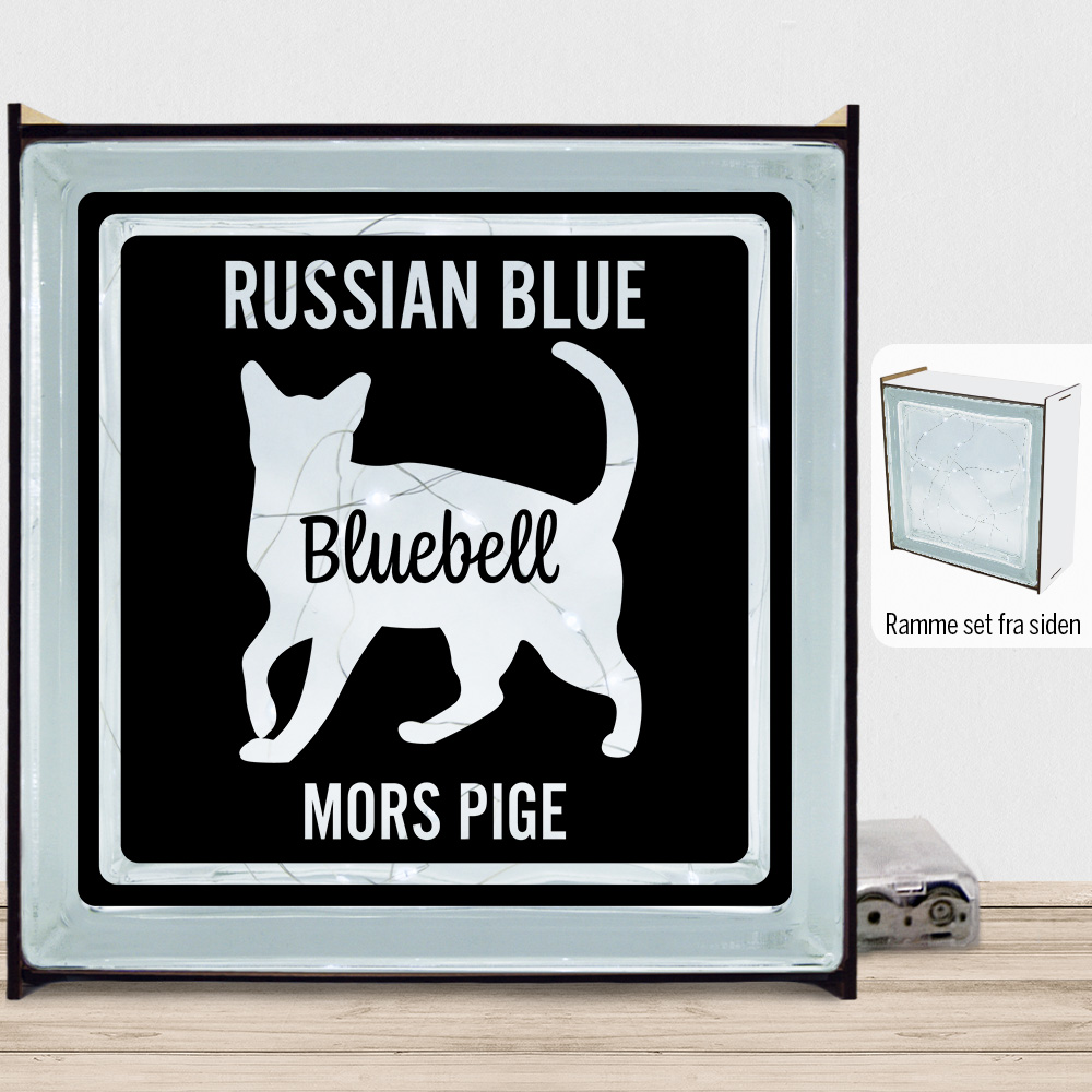 MyPets Russian Blue | Lyssten med ramme (farvet overflade)