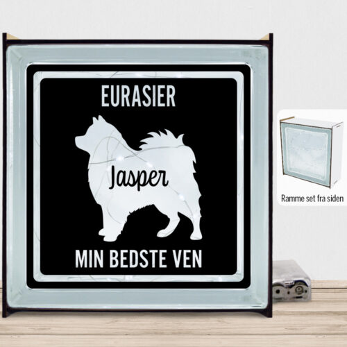 MyPets Eurasier | Lyssten med ramme (farvet overflade)