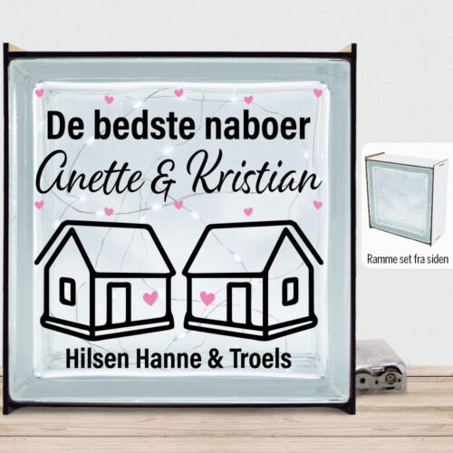 Alternative view of Den bedste nabo... | Lyssten med ramme (farvet overflade)