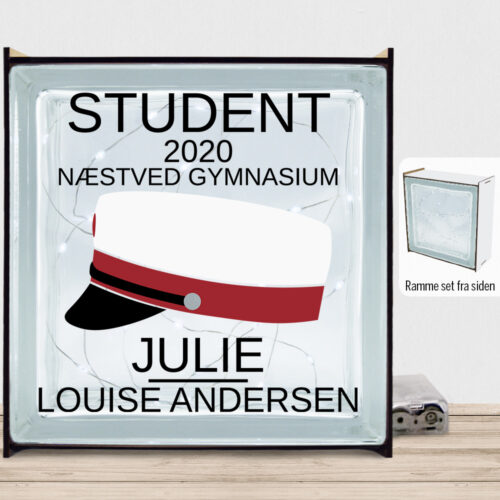 Student design 7 | Lyssten med ramme (farvet overflade)