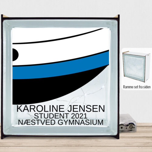 Student design 1 | Lyssten med ramme (farvet overflade)