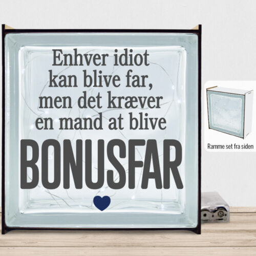 Enhver idiot kan blive far... | Lyssten med ramme (farvet overflade)