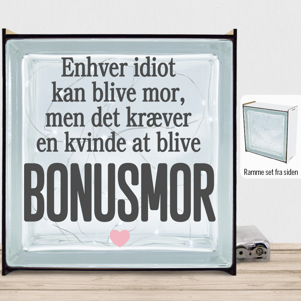 Enhver idiot kan blive mor... | Lyssten med ramme (farvet overflade)