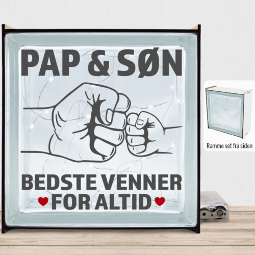Bedste venner for altid - pap | Lyssten med ramme (farvet overflade)