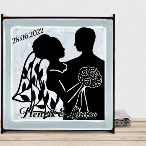 My love design 2 | Lyssten med ramme (farvet overflade)