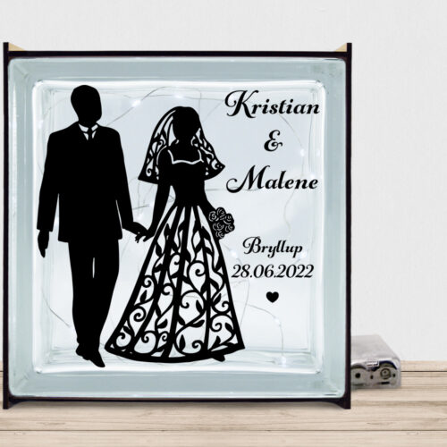 My love design 3 | Lyssten med ramme (farvet overflade)