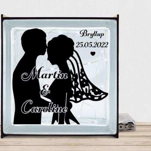 My love design 5 | Lyssten med ramme (farvet overflade)