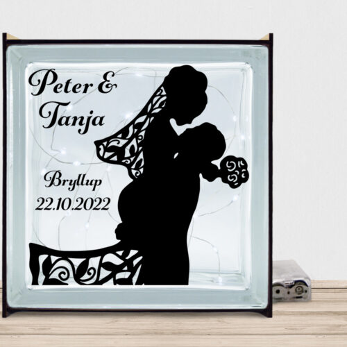 My love design 7 | Lyssten med ramme (farvet overflade)