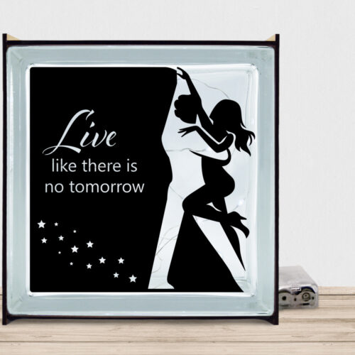 Dancing couple #3 | Lyssten med ramme (farvet overflade)