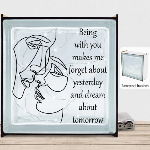 Being with you... | Lyssten med ramme (farvet overflade)