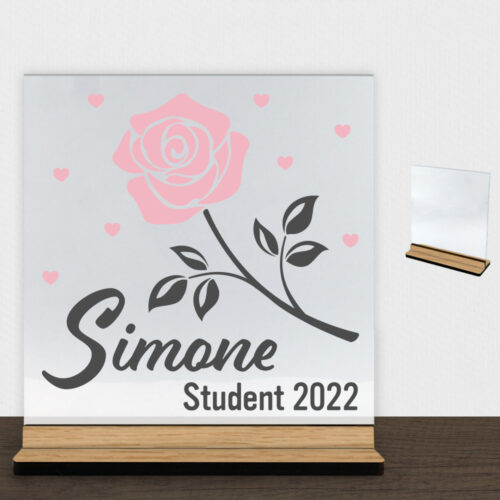 Student design 8 | Glasskilt inkl. fod (træfinér)