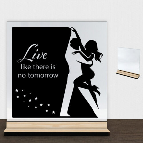 Dancing couple #3 | Glasskilt inkl. fod (træfinér)