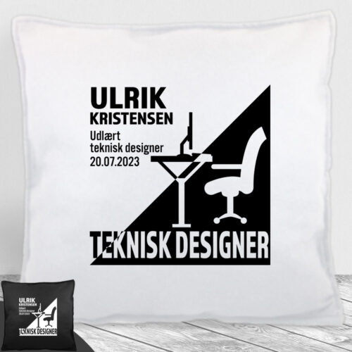 Udlært teknisk designer design 1 | Pyntepude i filt