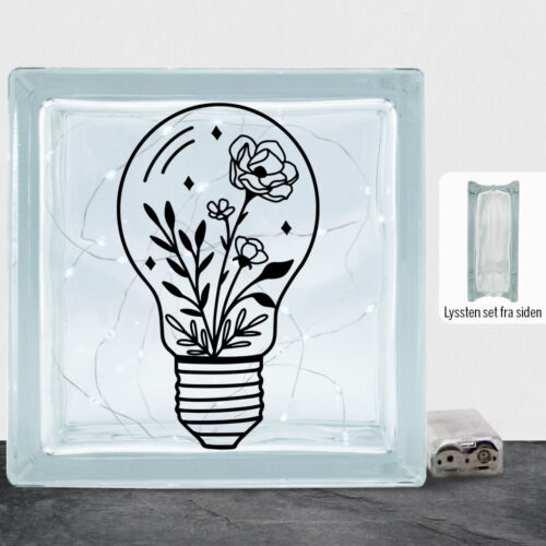 Floral lightbulb design 1 | Lyssten