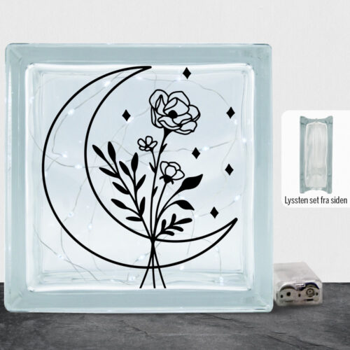 Floral moon design 1 | Lyssten