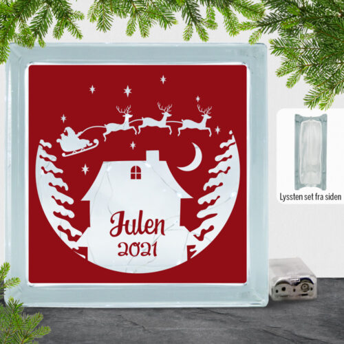 Julenat m. valgfrit årstal #4 | Lyssten