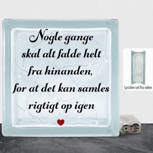 Nogle gange skal alt falde helt fra hinanden... | Lyssten