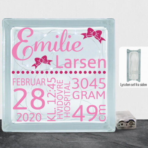 Fødselstavle design 1 | Lyssten