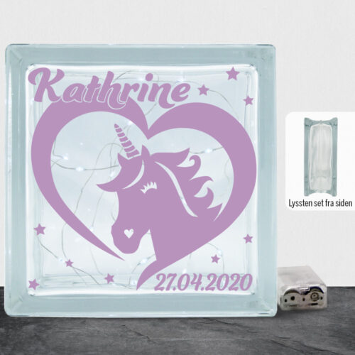 Enhjørning design 2 | Lyssten