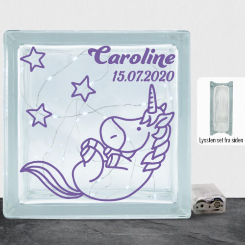 Enhjørning design 4 | Lyssten