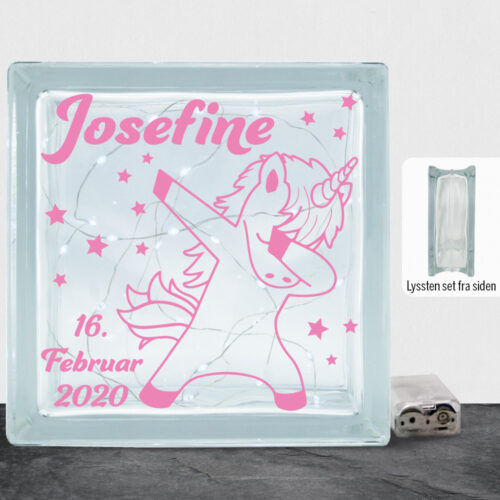 Enhjørning design 12 | Lyssten