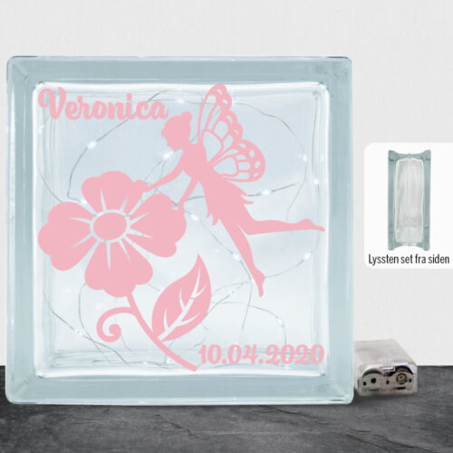 Flowering Fairy design 5 m. eget navn & dato | Lyssten
