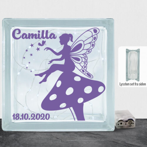 Flowering Fairy design 7 m. eget navn & dato | Lyssten