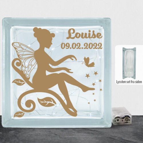 Flowering Fairy design 11 m. eget navn & dato | Lyssten