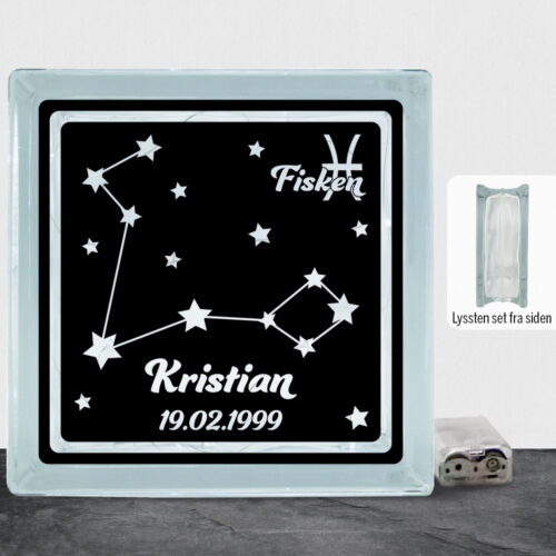 Stjernetegn "look at the stars" - Fisken | Lyssten