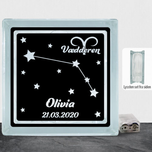 Stjernetegn "look at the stars" - Vædderen | Lyssten