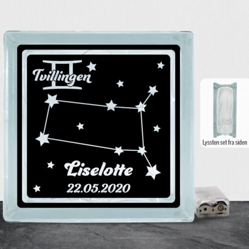 Stjernetegn "look at the stars" - Tvillingen | Lyssten