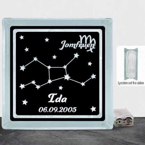 Stjernetegn "look at the stars" - Jomfruen | Lyssten