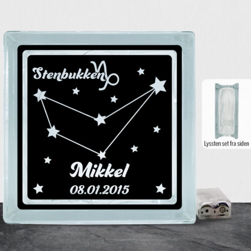 Stjernetegn "look at the stars" - Stenbukken | Lyssten