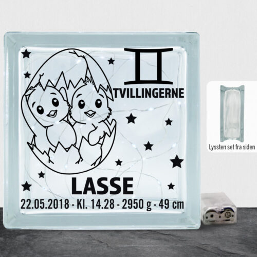 Stjernetegn design 2 - Tvillingerne | Lyssten