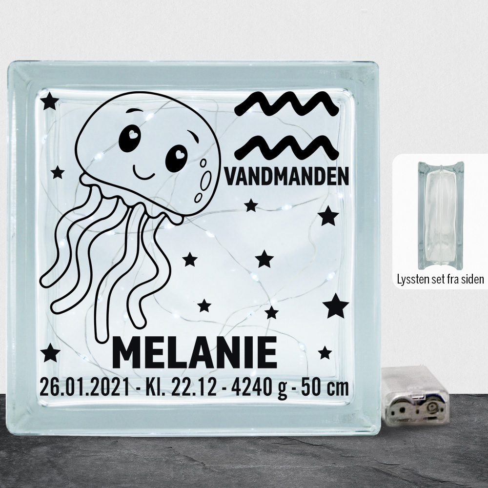 Stjernetegn design 2 - Vandmanden | Lyssten