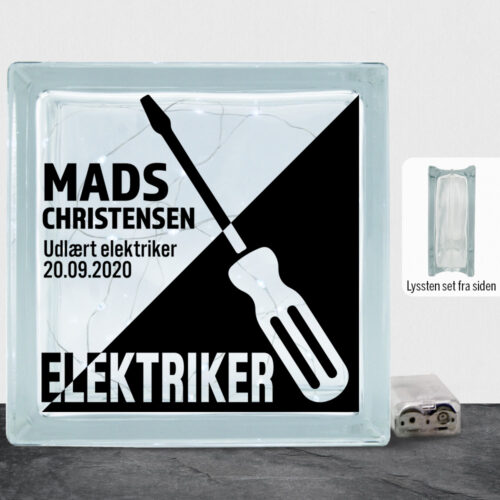 Udlært elektriker design 1 | Lyssten