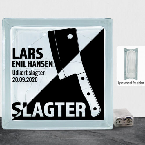 Udlært slagter design 1 | Lyssten