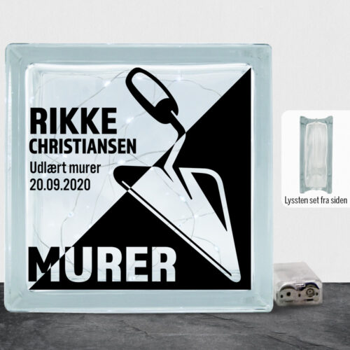 Udlært murer design 1 | Lyssten