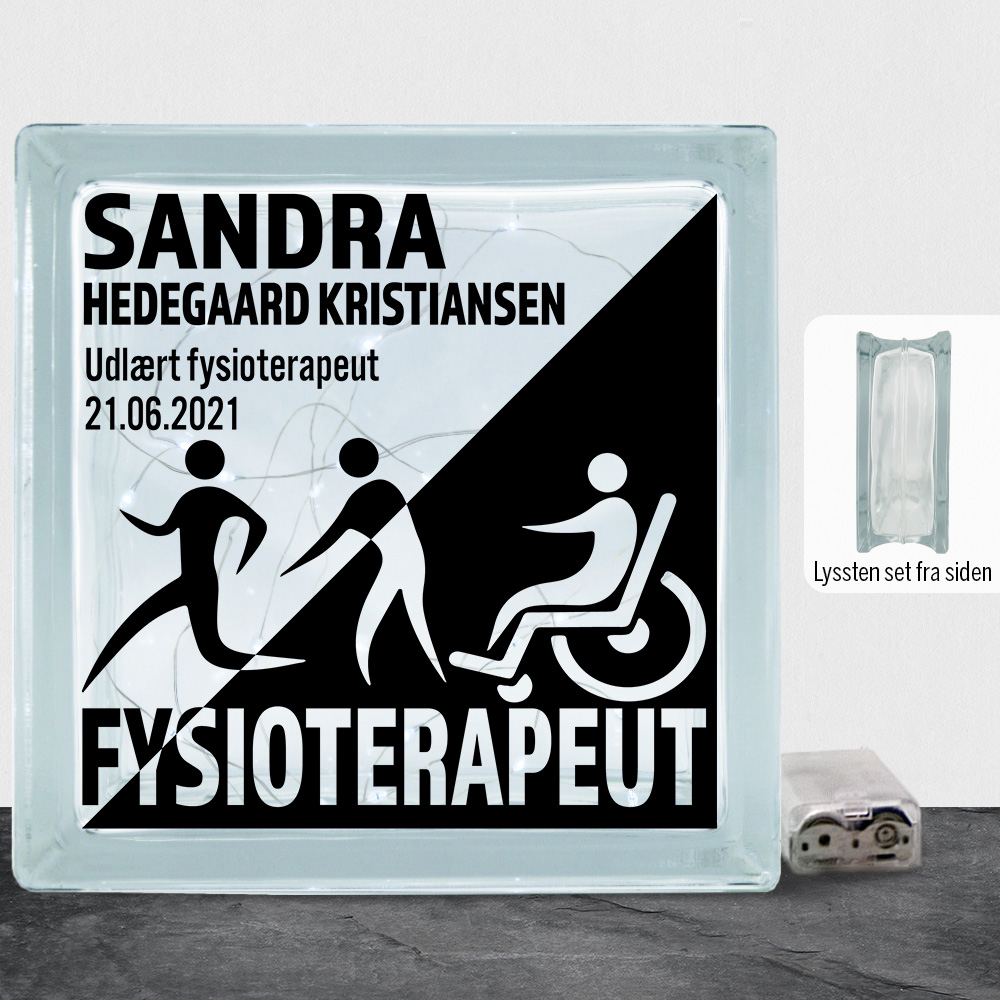 Udlært fysioterapeut design 1 | Lyssten