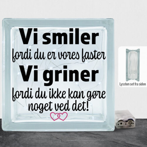 Alternative view of Jeg smiler fordi du er min faster... | Lyssten