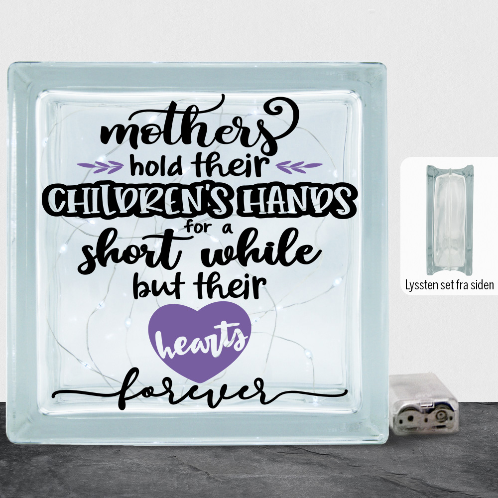 Mothers hold their children's hands... | Lyssten