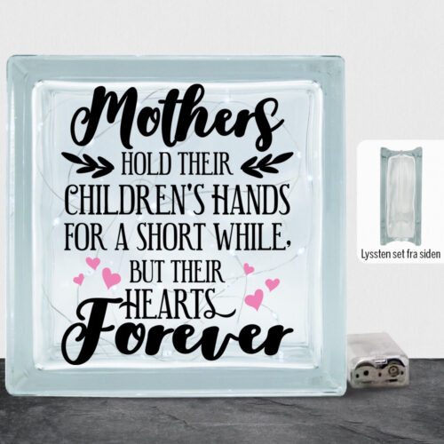 Mothers hold their children's hands... - design 2 | Lyssten