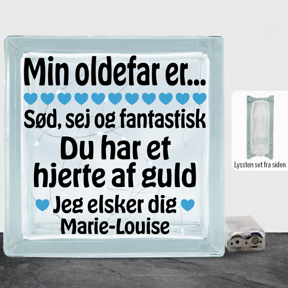 Min oldefar er sød, sej og fantastisk... | Lyssten