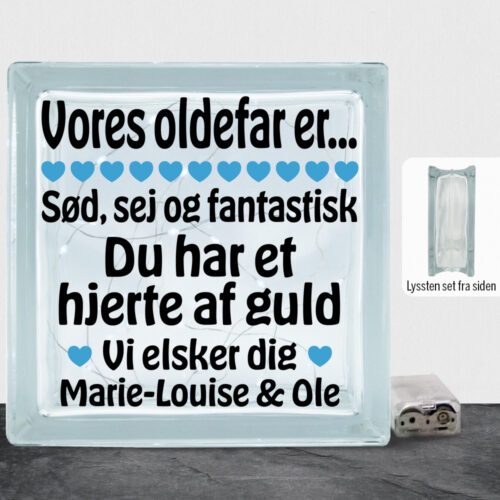 Min oldefar er sød, sej og fantastisk... | Lyssten - Image 2