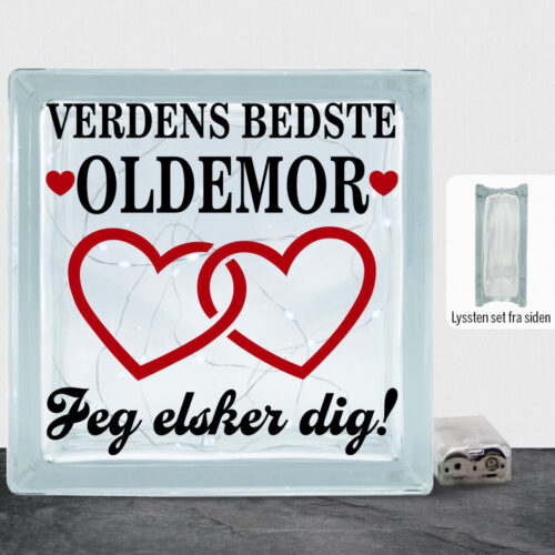 Verdens bedste oldemor - design 2 | Lyssten