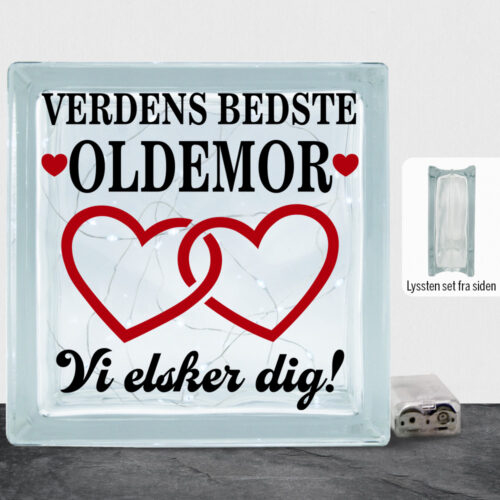 Verdens bedste oldemor - design 2 | Lyssten - Image 2