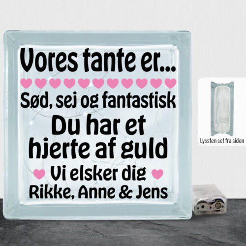 Min tante er sød, sej og fantastisk... | Lyssten - Image 2