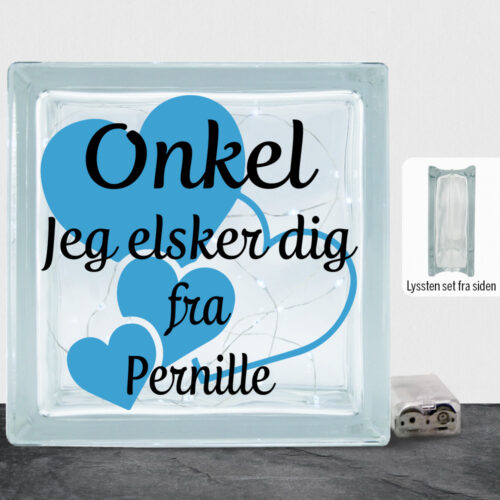 Onkel jeg elsker dig m. hjerter | Lyssten